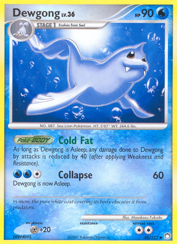 Dewgong (45/123) [Diamond & Pearl: Mysterious Treasures] | Nerdhalla Games