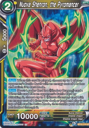 Nuova Shenron, the Pyromancer [BT12-110] | Nerdhalla Games