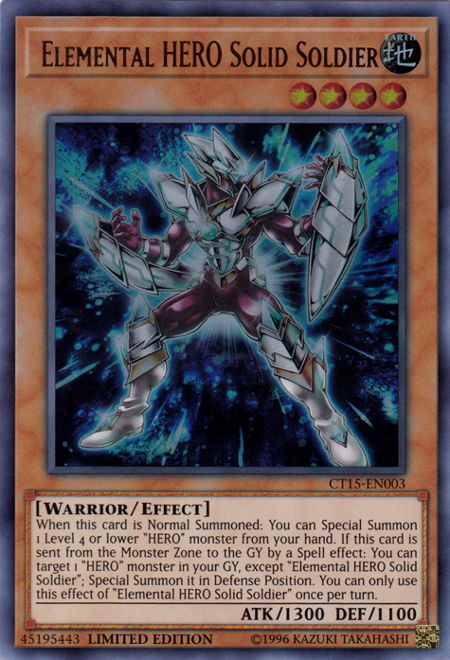 Elemental Hero Solid Soldier [CT15-EN003] Ultra Rare | Nerdhalla Games