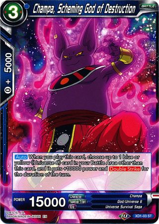 Champa, Scheming God of Destruction [XD1-03] | Nerdhalla Games