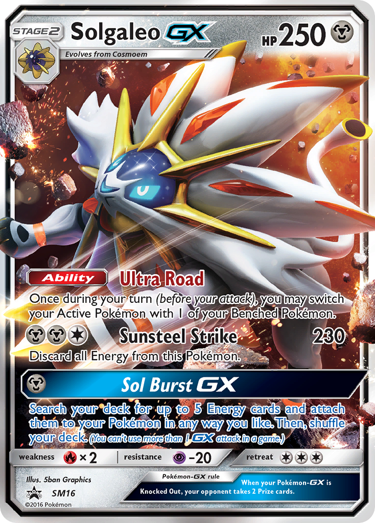 Solgaleo GX (SM16) [Sun & Moon: Black Star Promos] | Nerdhalla Games