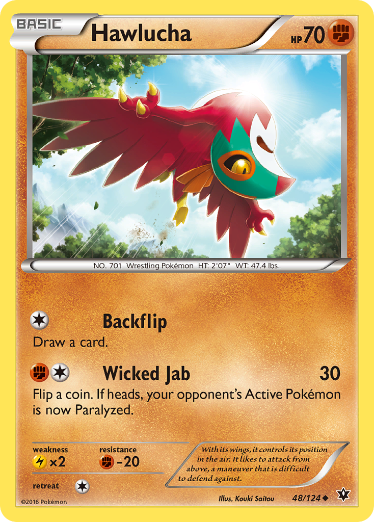 Hawlucha (48/124) [XY: Fates Collide] | Nerdhalla Games