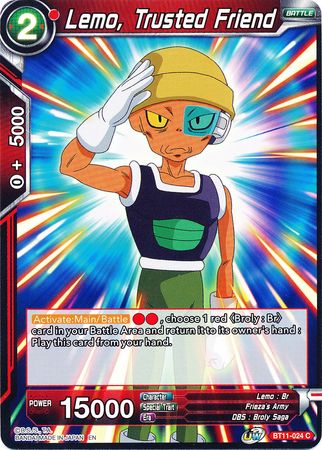 Lemo, Trusted Friend [BT11-024] | Nerdhalla Games