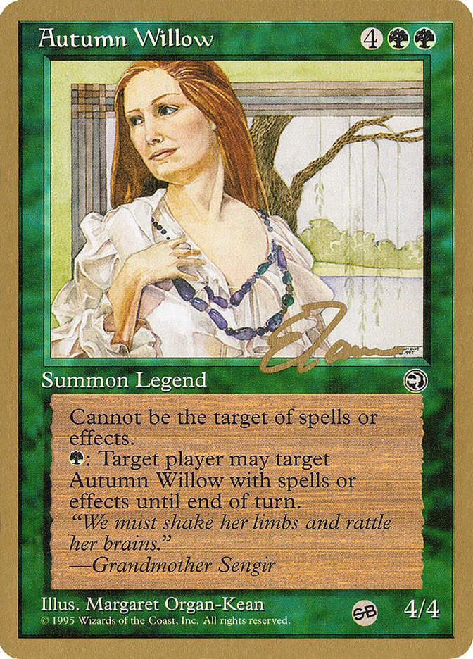 Autumn Willow (Eric Tam) (SB) [Pro Tour Collector Set] | Nerdhalla Games