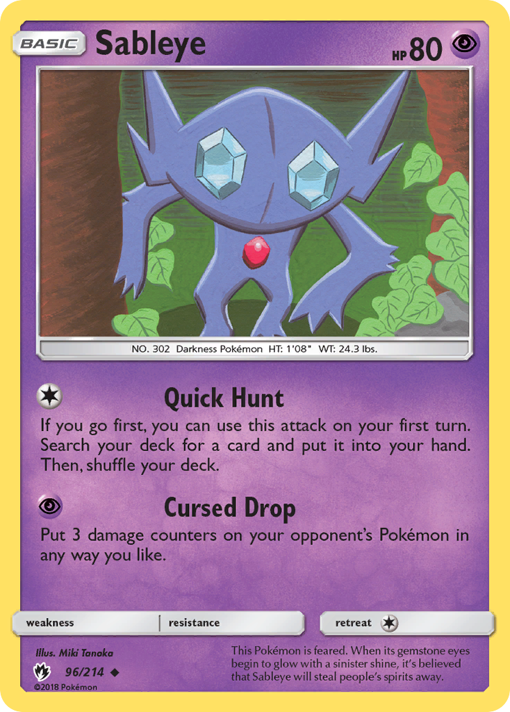 Sableye (96/214) [Sun & Moon: Lost Thunder] | Nerdhalla Games