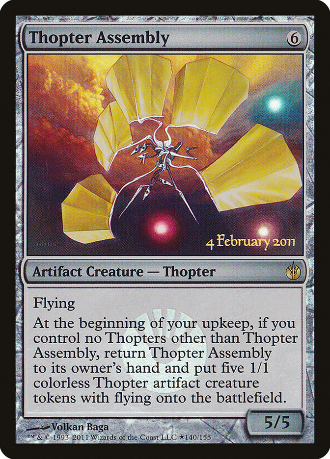 Thopter Assembly [Mirrodin Besieged Prerelease Promos] | Nerdhalla Games