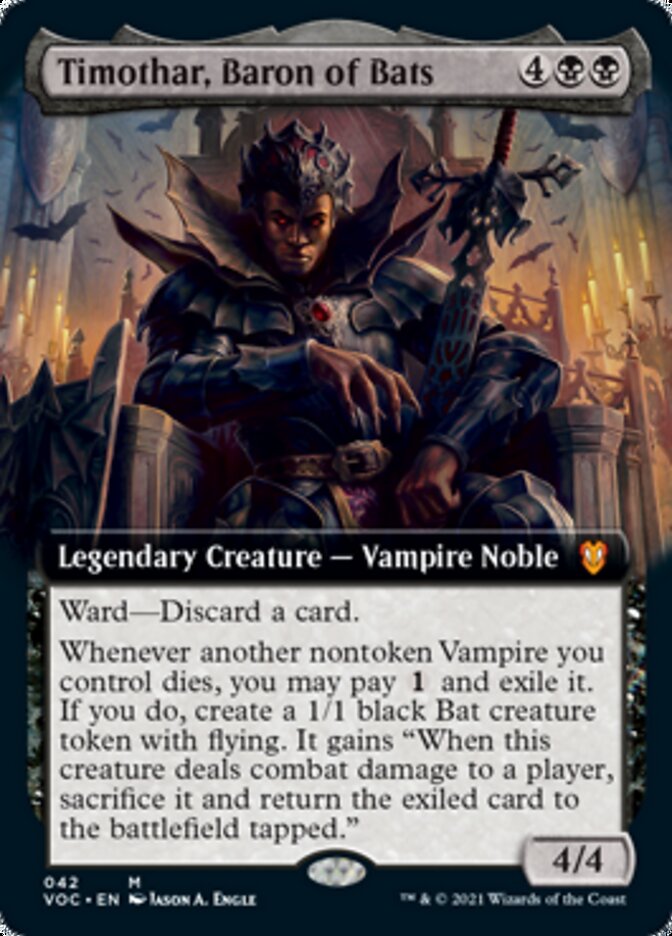 Timothar, Baron of Bats (Extended) [Innistrad: Crimson Vow Commander] | Nerdhalla Games