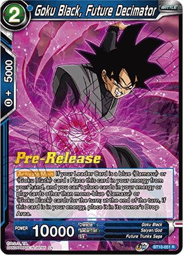 Goku Black, Future Decimator (BT10-051) [Rise of the Unison Warrior Prerelease Promos] | Nerdhalla Games