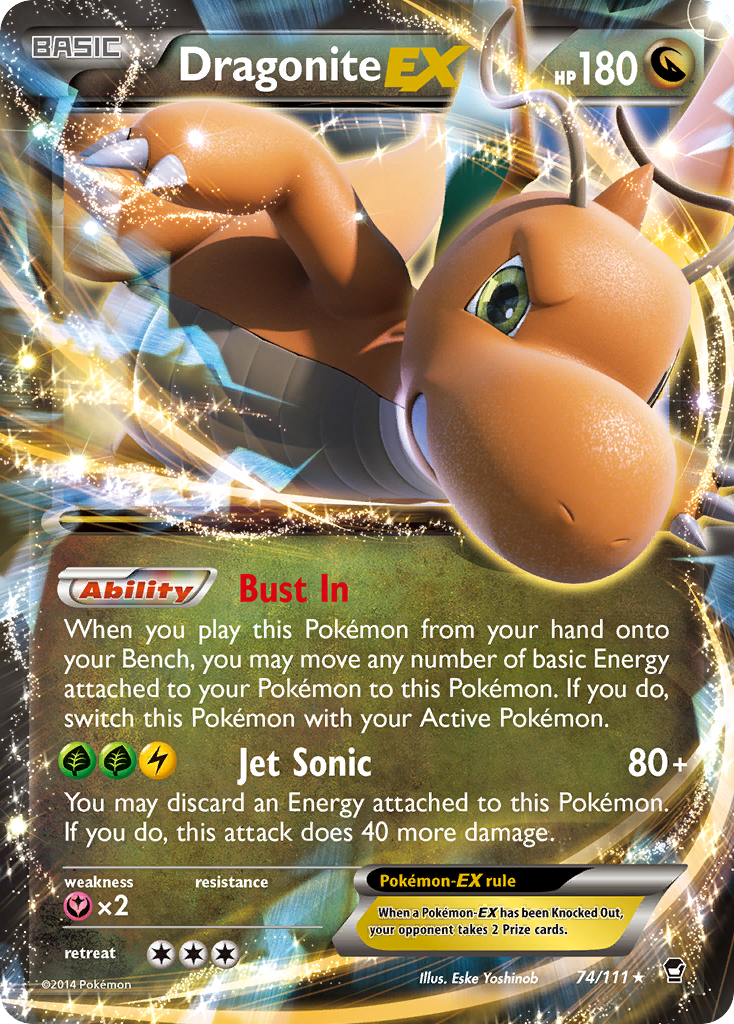 Dragonite EX (74/111) [XY: Furious Fists] | Nerdhalla Games