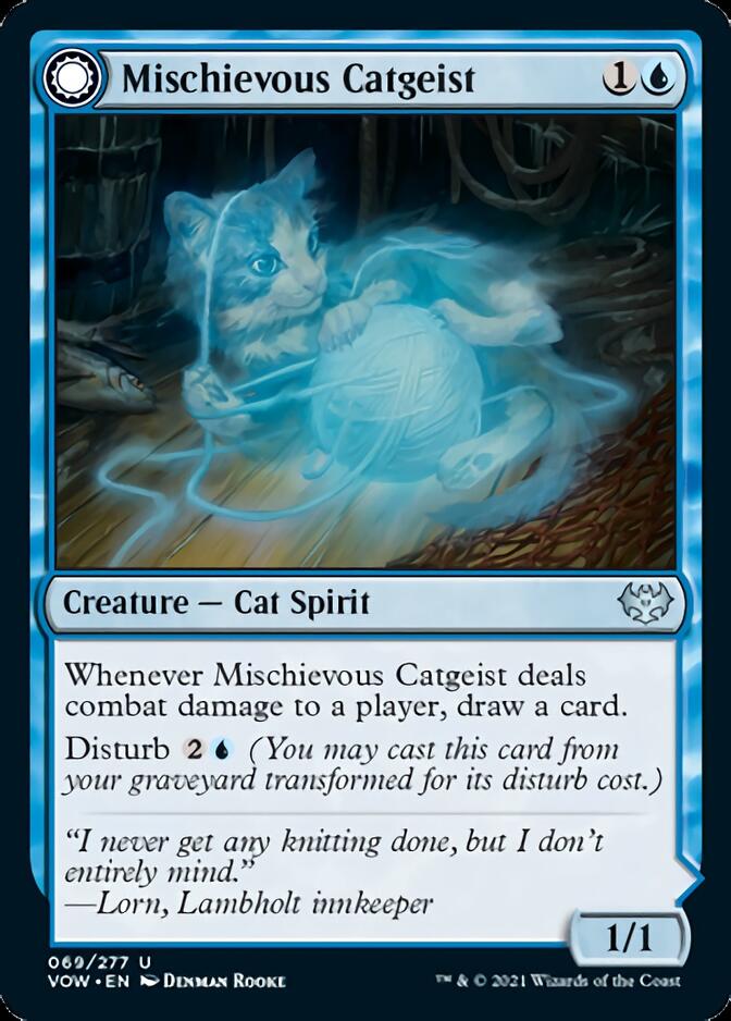 Mischievous Catgeist // Catlike Curiosity [Innistrad: Crimson Vow] | Nerdhalla Games