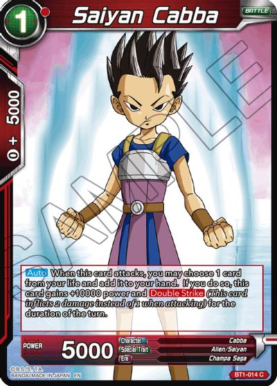 Saiyan Cabba (Reprint) (BT1-014) [Battle Evolution Booster] | Nerdhalla Games