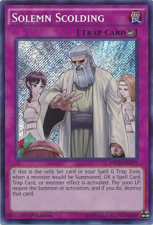 Solemn Scolding [NECH-EN079] Secret Rare | Nerdhalla Games