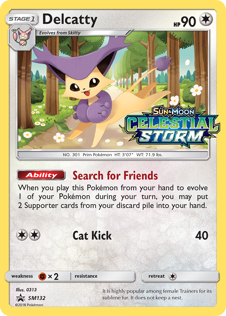 Delcatty (SM132) [Sun & Moon: Black Star Promos] | Nerdhalla Games