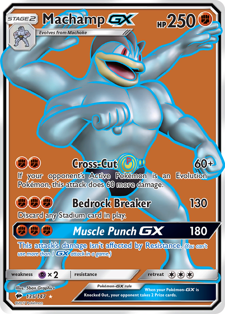 Machamp GX (135/147) [Sun & Moon: Burning Shadows] | Nerdhalla Games