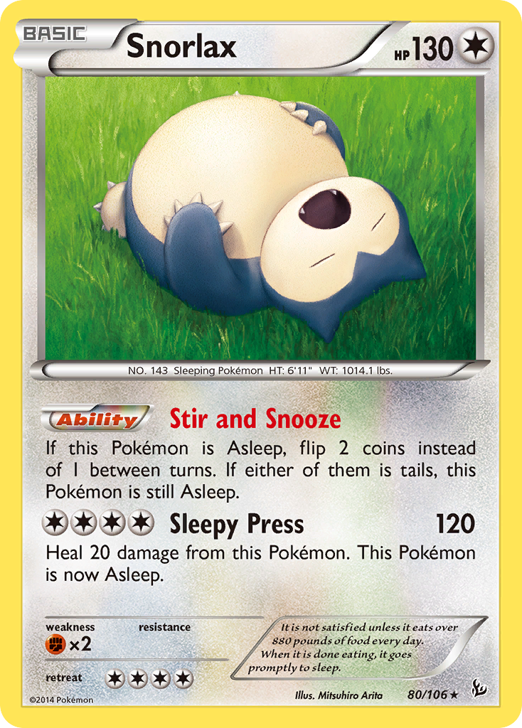 Snorlax (80/106) [XY: Flashfire] | Nerdhalla Games