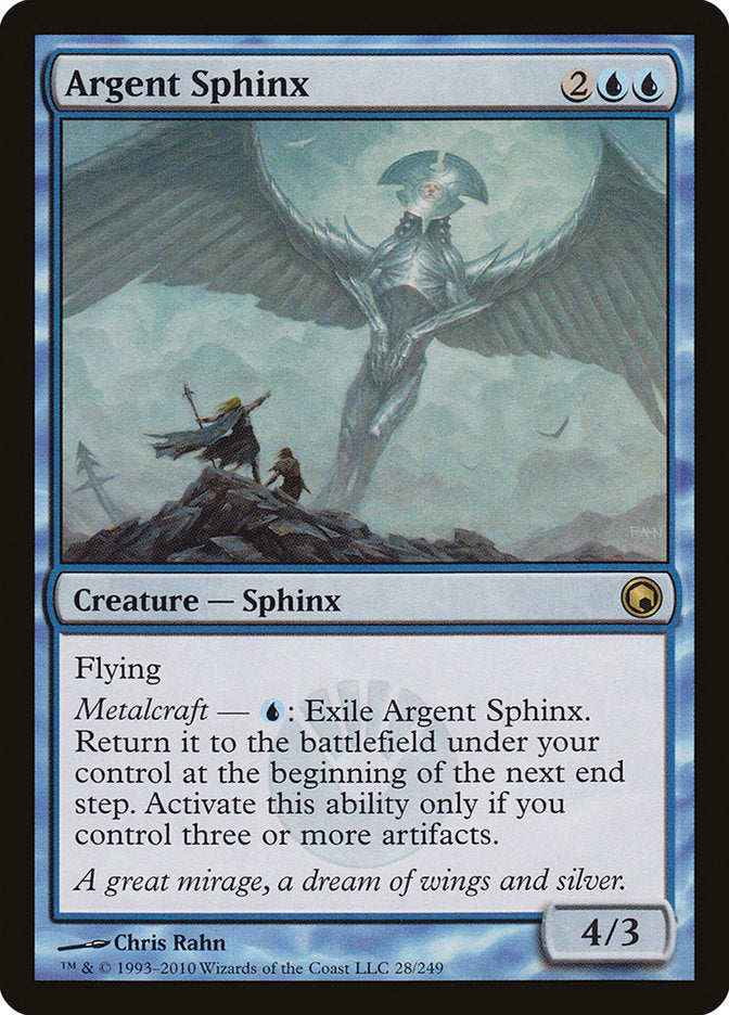 Argent Sphinx [Scars of Mirrodin] | Nerdhalla Games