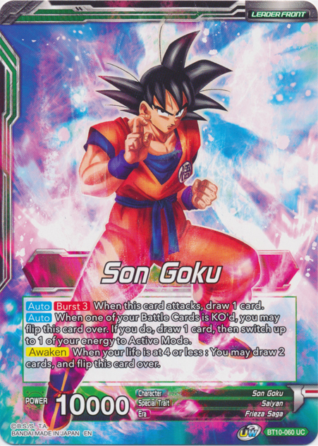 Son Goku // Ferocious Strike SS Son Goku (BT10-060) [Rise of the Unison Warrior Prerelease Promos] | Nerdhalla Games