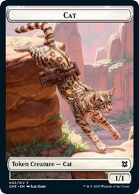 Cat // Hydra Double-sided Token [Zendikar Rising Tokens] | Nerdhalla Games