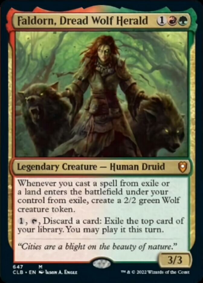 Faldorn, Dread Wolf Herald [Commander Legends: Battle for Baldur's Gate] | Nerdhalla Games