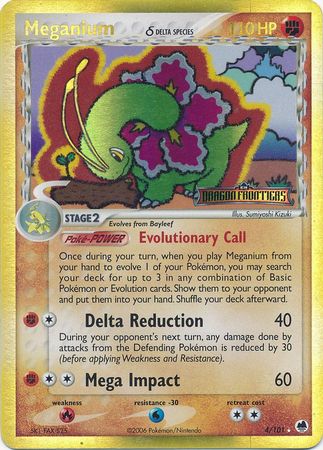 Meganium (4/101) (Delta Species) (Stamped) [EX: Dragon Frontiers] | Nerdhalla Games