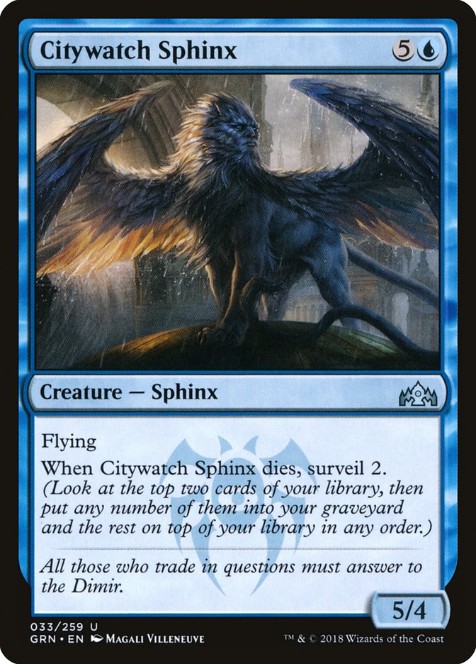 Citywatch Sphinx [Guilds of Ravnica] | Nerdhalla Games