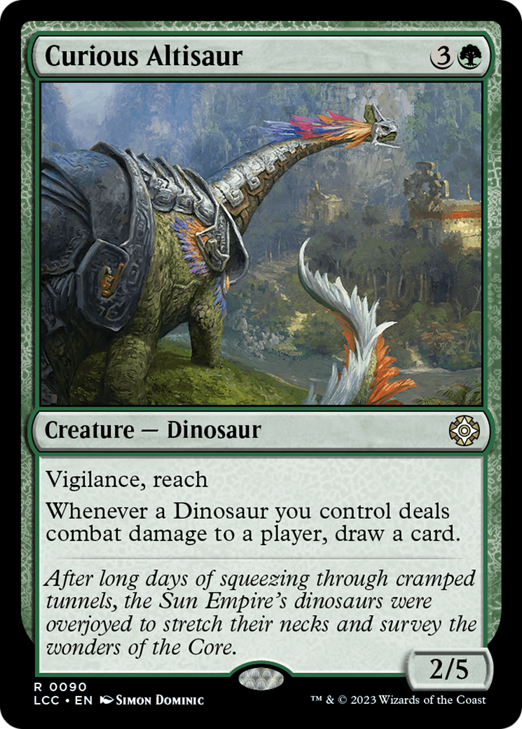 Curious Altisaur [The Lost Caverns of Ixalan Commander] | Nerdhalla Games