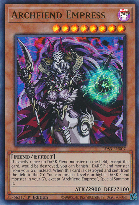 Archfiend Empress [LDS3-EN007] Ultra Rare | Nerdhalla Games