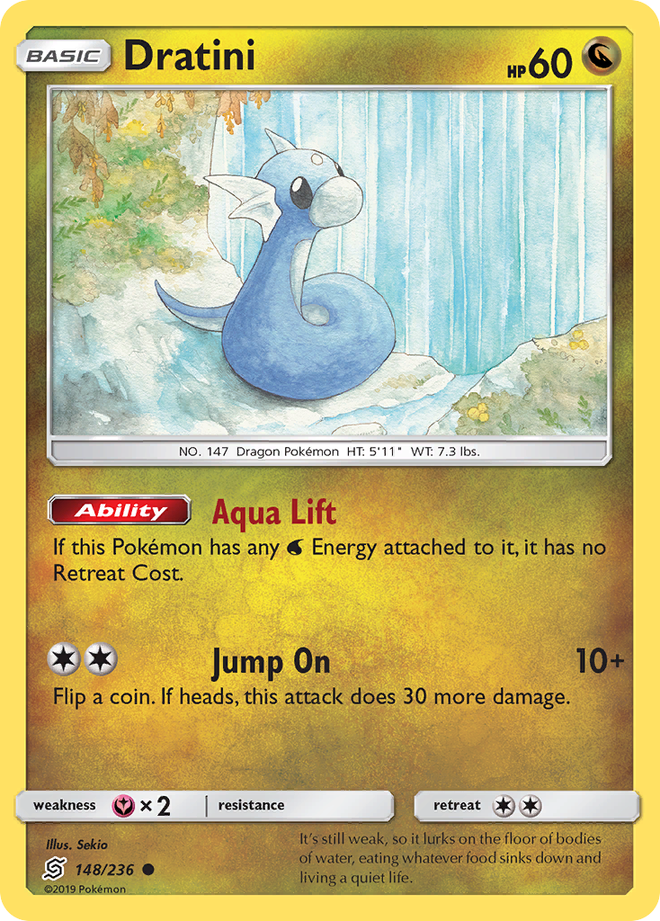 Dratini (148/236) [Sun & Moon: Unified Minds] | Nerdhalla Games