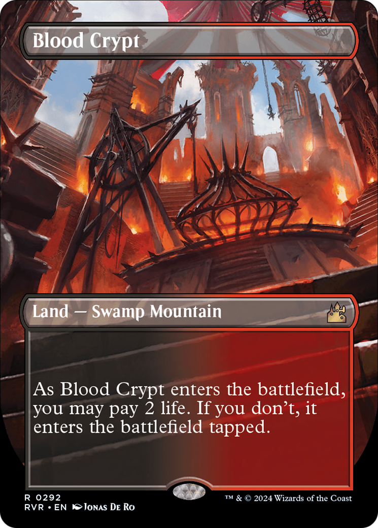 Blood Crypt (Borderless) [Ravnica Remastered] | Nerdhalla Games