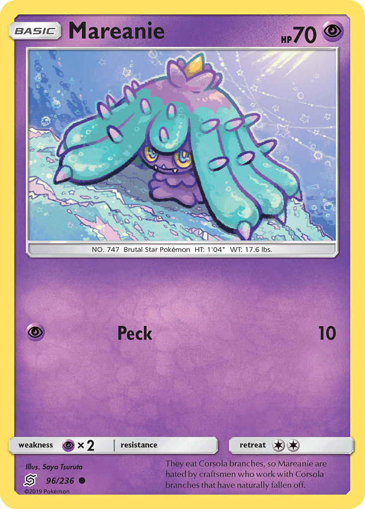 Mareanie (96/236) [Sun & Moon: Unified Minds] | Nerdhalla Games