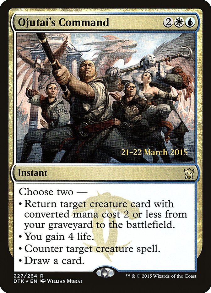 Ojutai's Command  [Dragons of Tarkir Prerelease Promos] | Nerdhalla Games