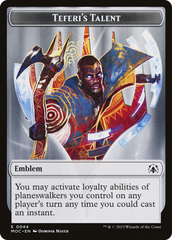 Elemental (02) // Teferi's Talent Emblem Double-Sided Token [March of the Machine Commander Tokens] | Nerdhalla Games