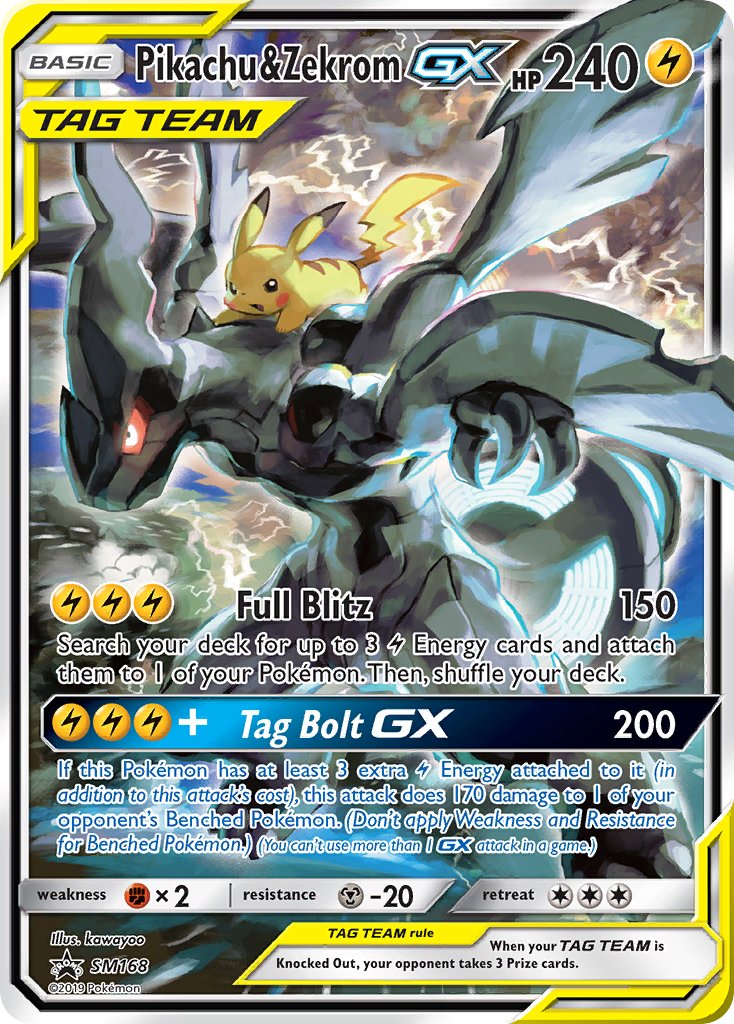 Pikachu & Zekrom GX (SM168) [Sun & Moon: Black Star Promos] | Nerdhalla Games