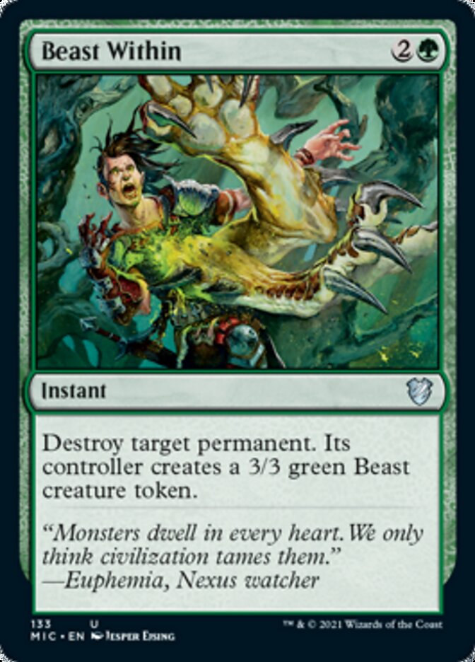 Beast Within [Innistrad: Midnight Hunt Commander] | Nerdhalla Games