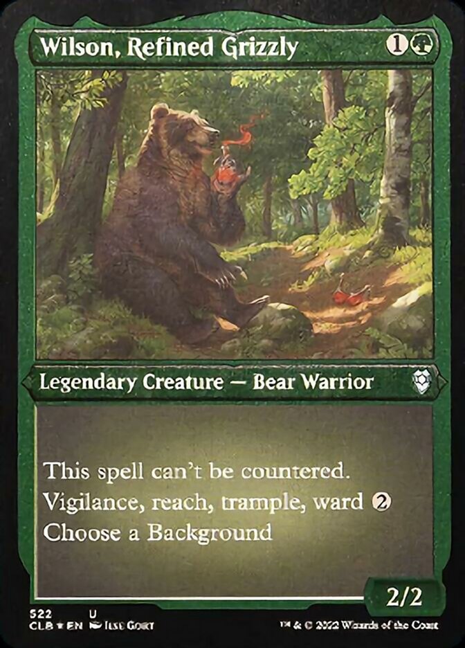 Wilson, Refined Grizzly (Foil Etched) [Commander Legends: Battle for Baldur's Gate] | Nerdhalla Games