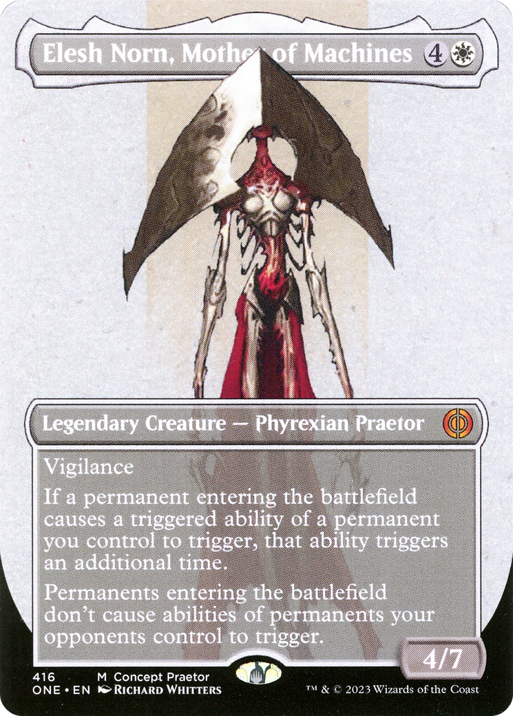 Elesh Norn, Mother of Machines (Borderless Concept Praetors) [Phyrexia: All Will Be One] | Nerdhalla Games