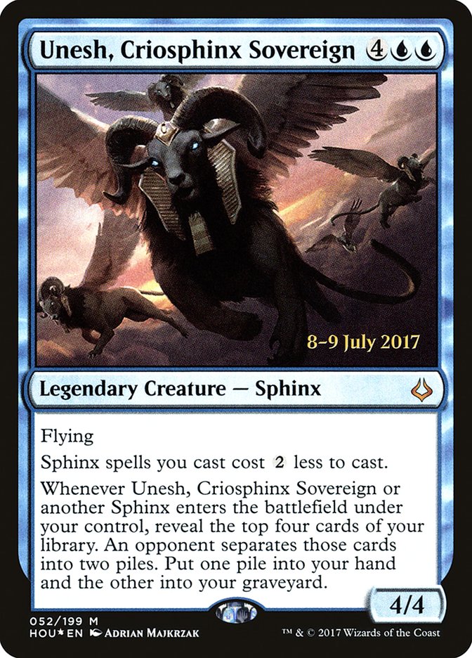 Unesh, Criosphinx Sovereign  [Hour of Devastation Prerelease Promos] | Nerdhalla Games