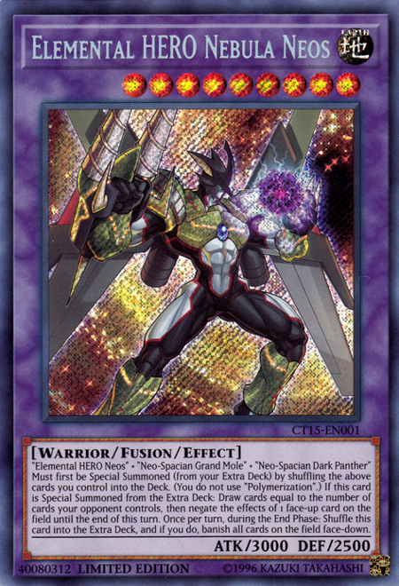 Elemental Hero Nebula Neos [CT15-EN001] Secret Rare | Nerdhalla Games