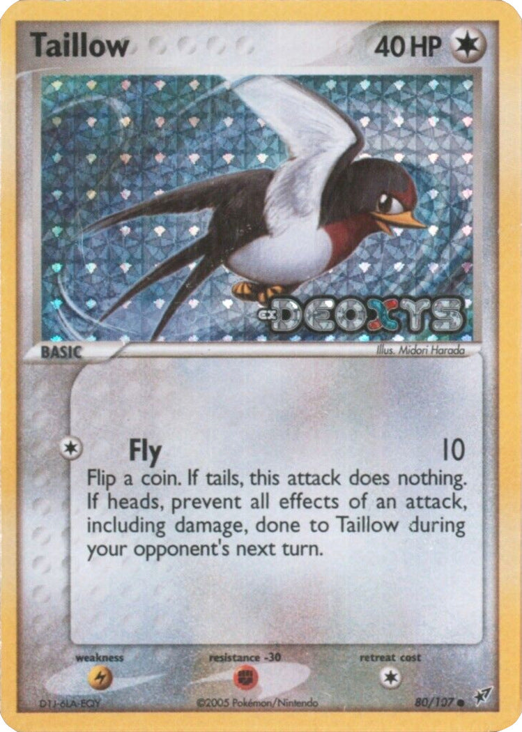 Taillow (80/107) (Stamped) [EX: Deoxys] | Nerdhalla Games