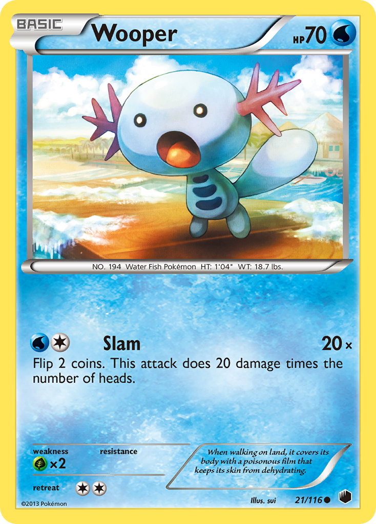 Wooper (21/116) [Black & White: Plasma Freeze] | Nerdhalla Games