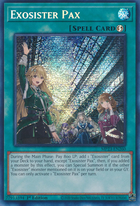 Exosister Pax [MP23-EN260] Prismatic Secret Rare | Nerdhalla Games