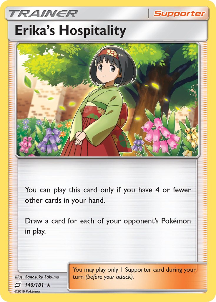 Erika's Hospitality (140/181) (Theme Deck Exclusive) [Sun & Moon: Team Up] | Nerdhalla Games