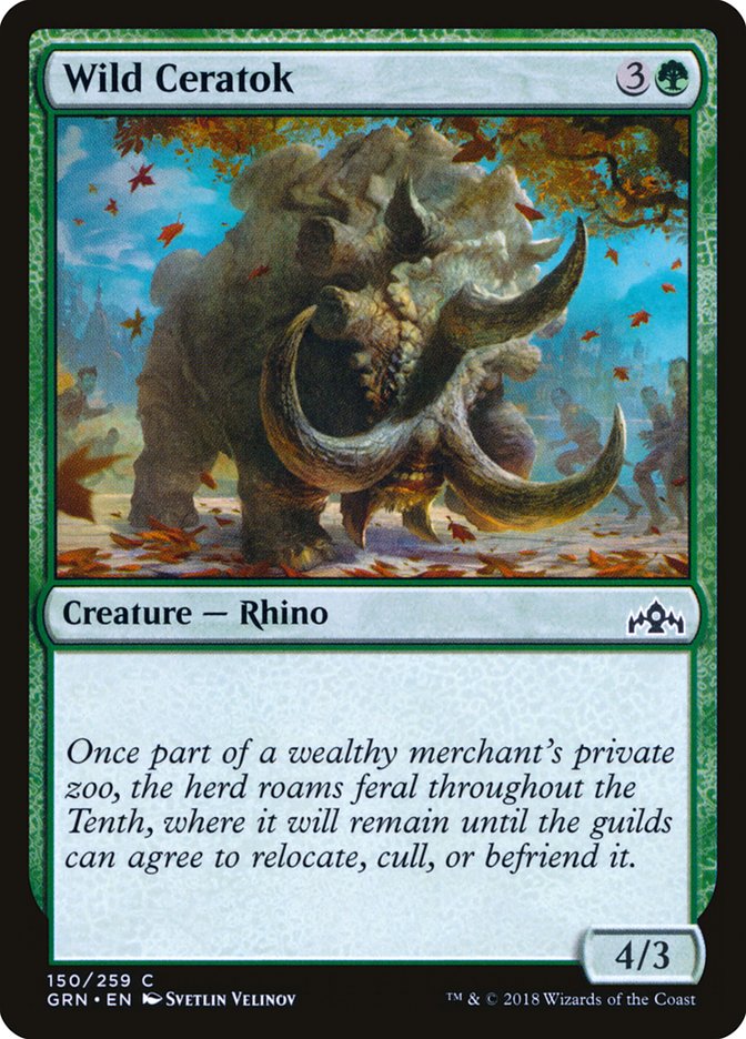 Wild Ceratok [Guilds of Ravnica] | Nerdhalla Games