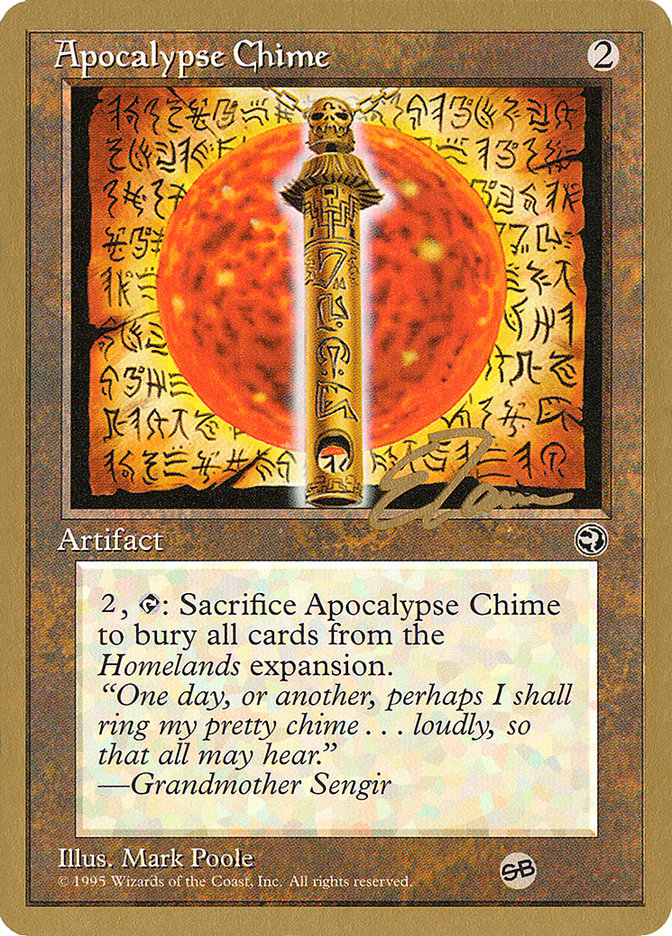 Apocalypse Chime (Eric Tam) (SB) [Pro Tour Collector Set] | Nerdhalla Games