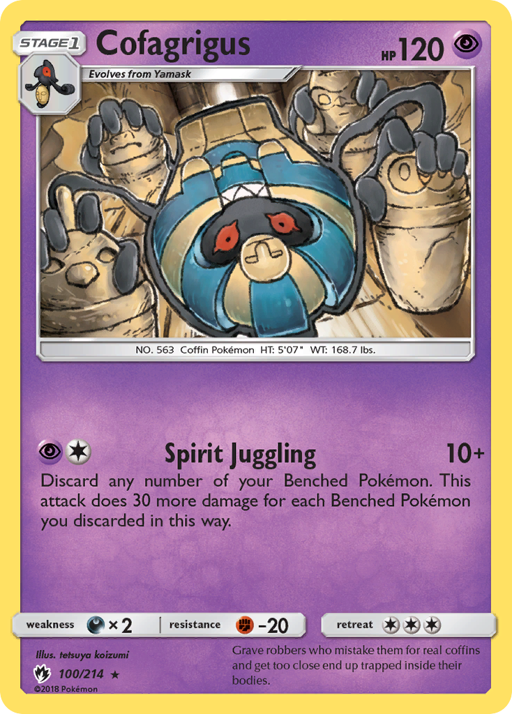 Cofagrigus (100/214) [Sun & Moon: Lost Thunder] | Nerdhalla Games