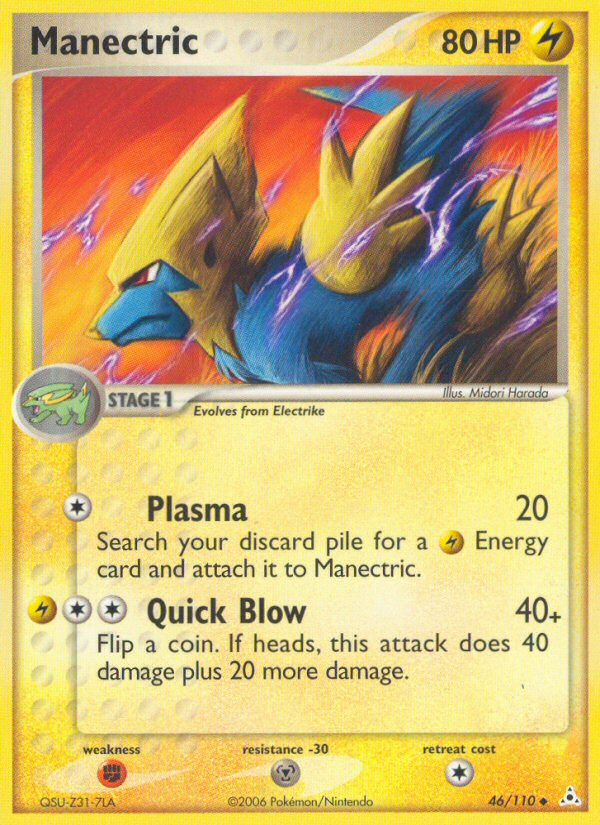 Manectric (46/110) [EX: Holon Phantoms] | Nerdhalla Games