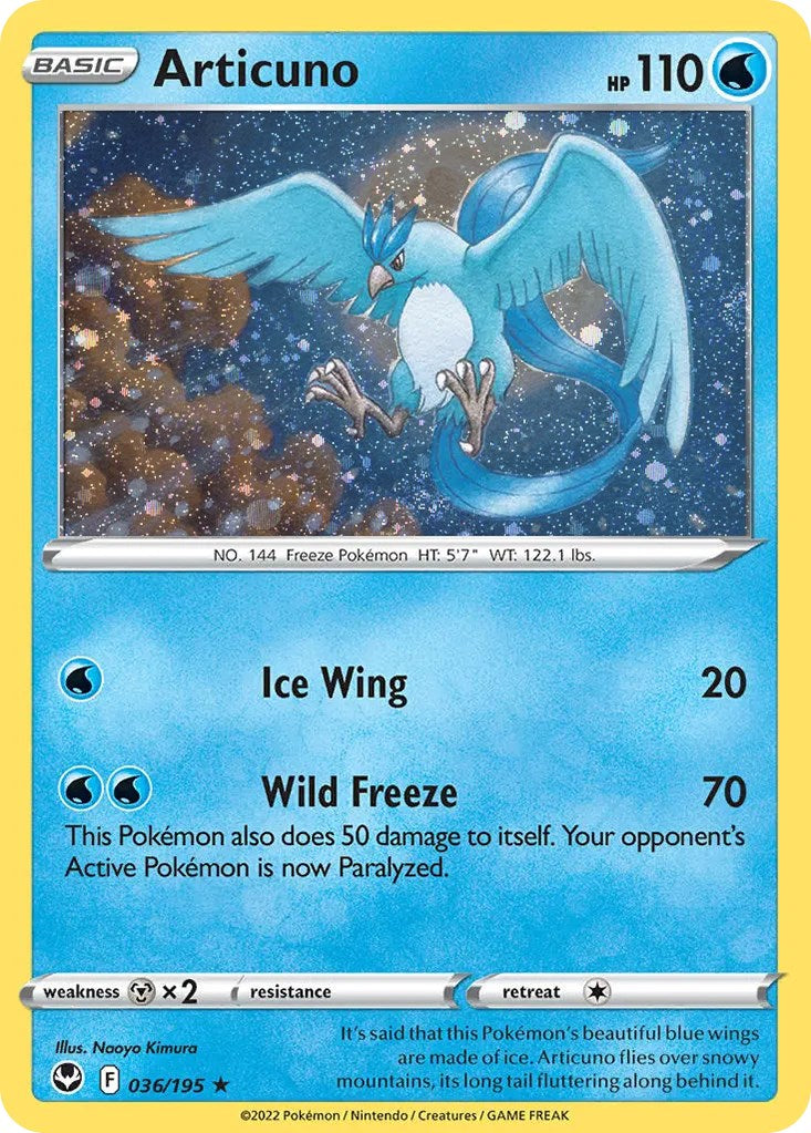 Articuno (036/195) (Cosmos Holo) [Sword & Shield: Base Set] | Nerdhalla Games