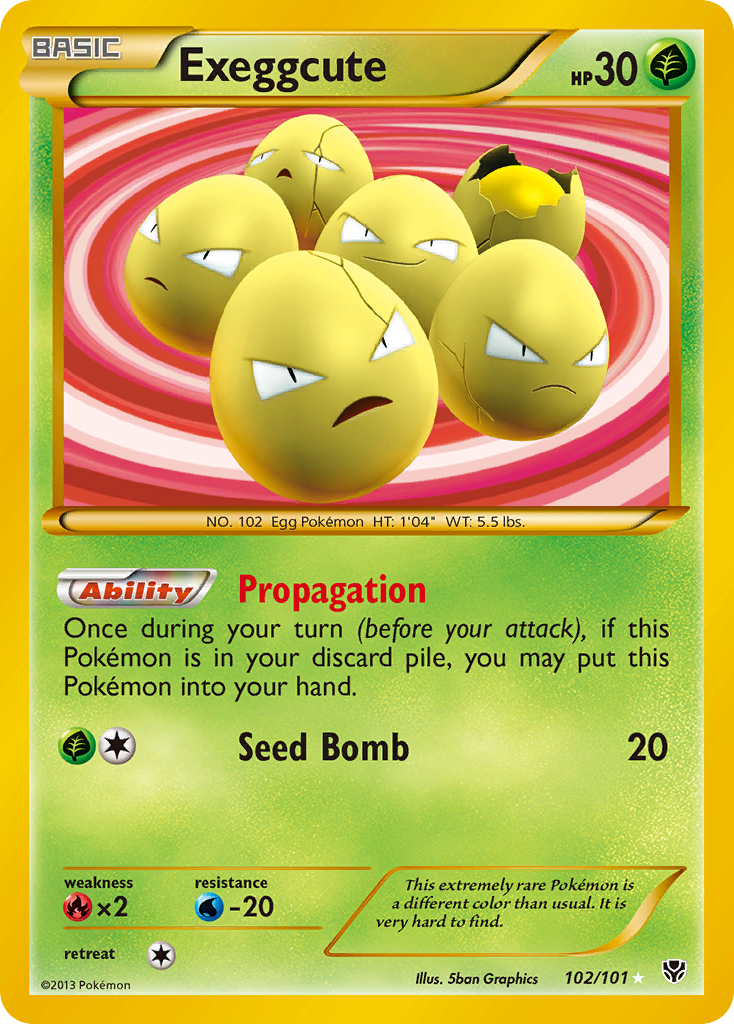 Exeggcute (102/101) [Black & White: Plasma Blast] | Nerdhalla Games