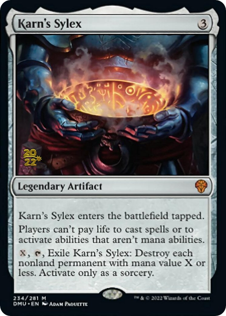 Karn's Sylex [Dominaria United Prerelease Promos] | Nerdhalla Games