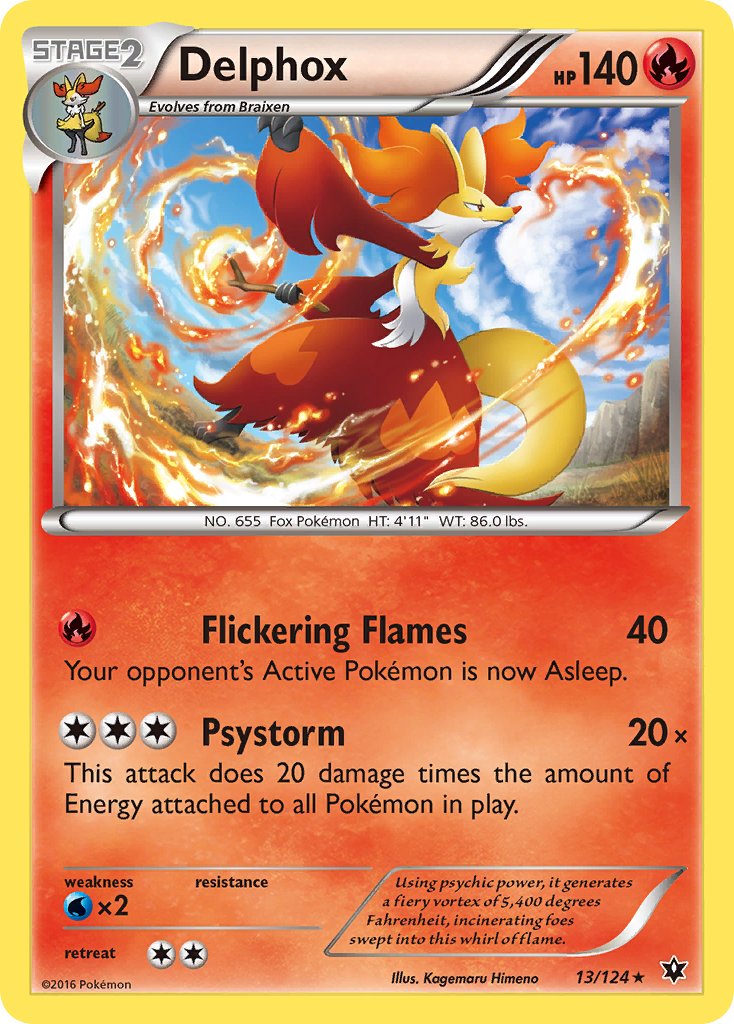 Delphox (13/124) (Theme Deck Exclusive) [XY: Fates Collide] | Nerdhalla Games